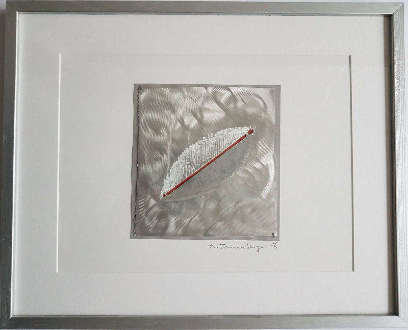 Meinhard Taumberger, O.T., 40x50 cm gerahmt, Metallschnitt