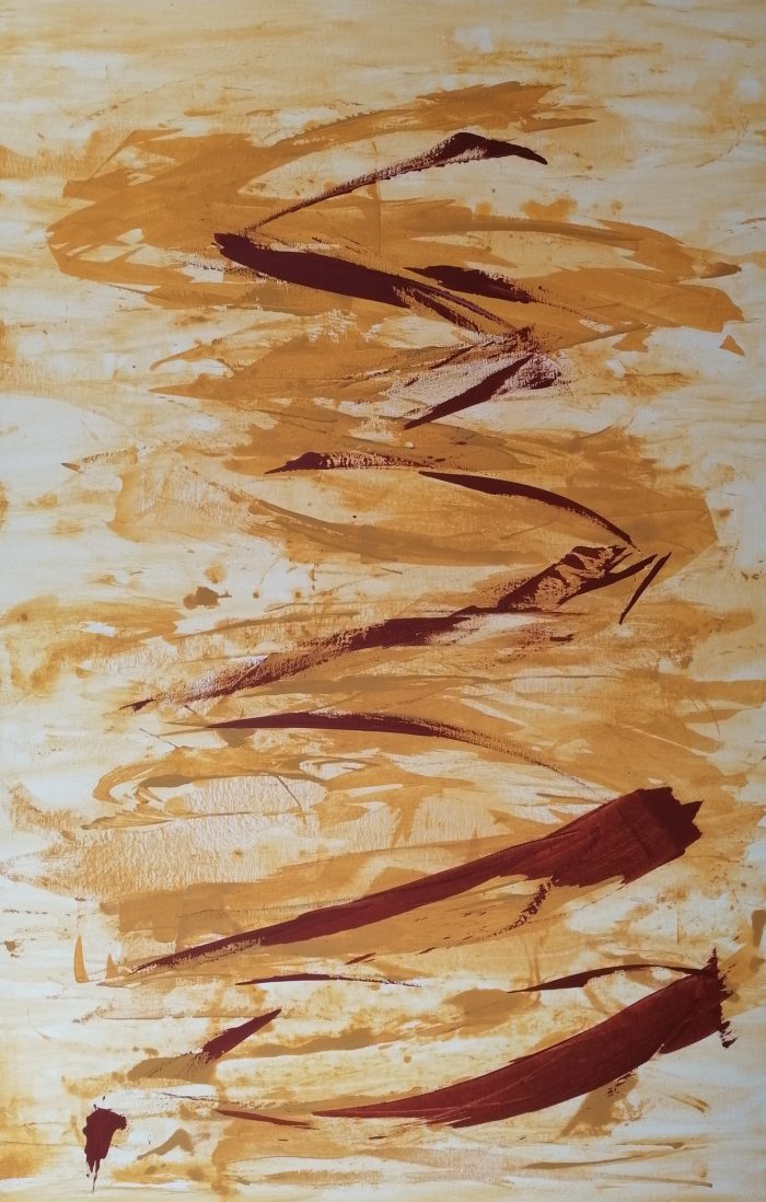 Dorli Vany, O.T., 50x100cm, Acryl auf Leinwand