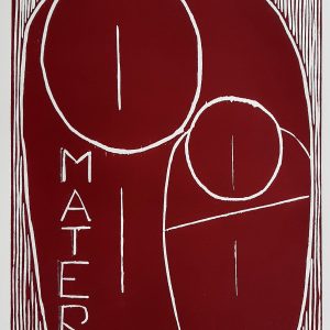 Ilse Menschick-Hartlieb, Mutter mit Kind, 53x63cm gerahmt,cm, Holzschnitt