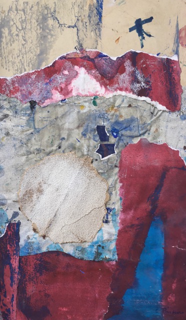 Luzie Pinkas, Von innen nach außen, 60x50 cm, Collage