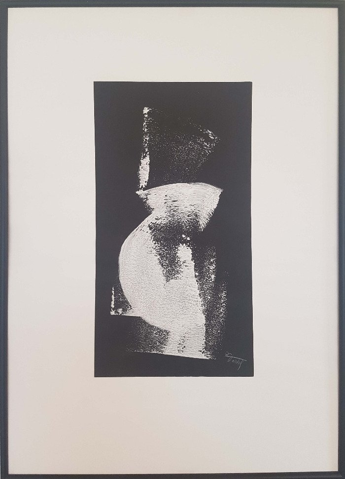 Ingeborg Terkl, O.T., 40x60 cm gerahmt, Dispersion