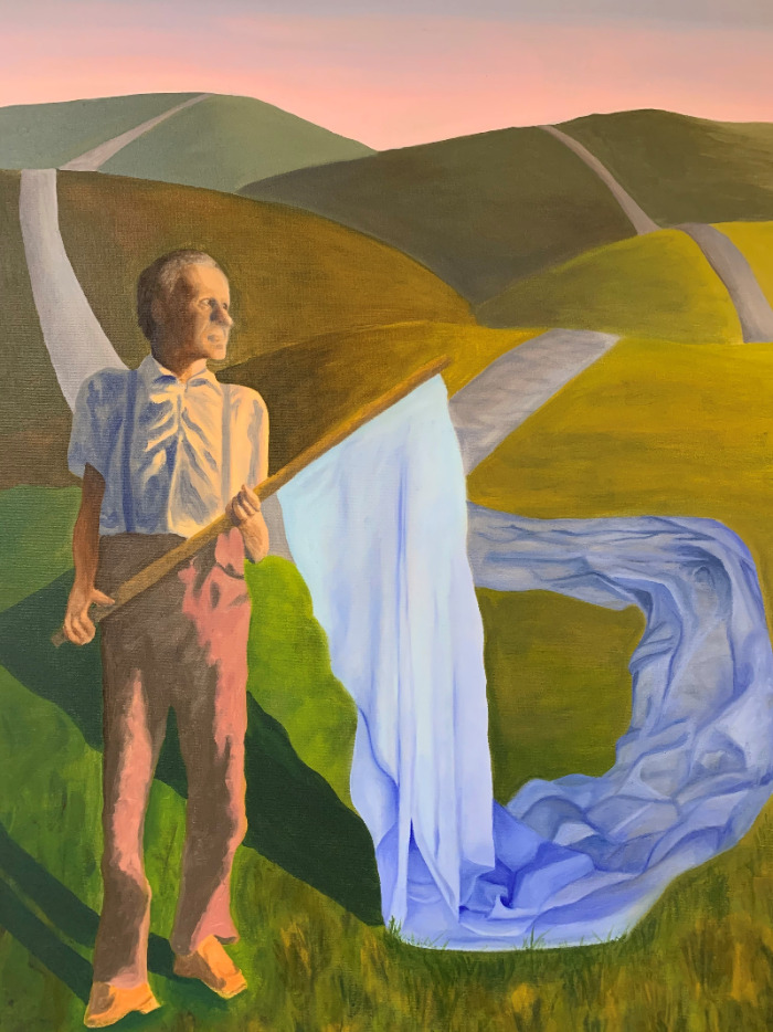 Manuela Molzbichler, Panta rhei, 80x60cm, Acryl/Öl auf Leinen