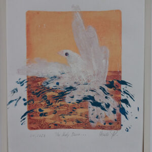 Heidi Pucher, The Holy Dove, 32x42cm gerahmt, Monoprint
